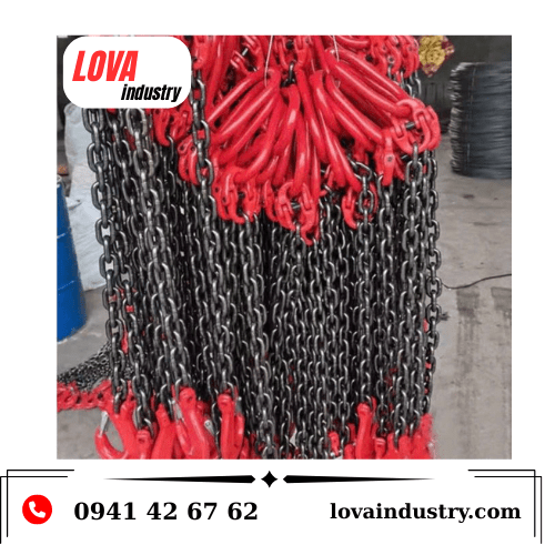 sling xích cẩu hàng 4 chân xích 10m