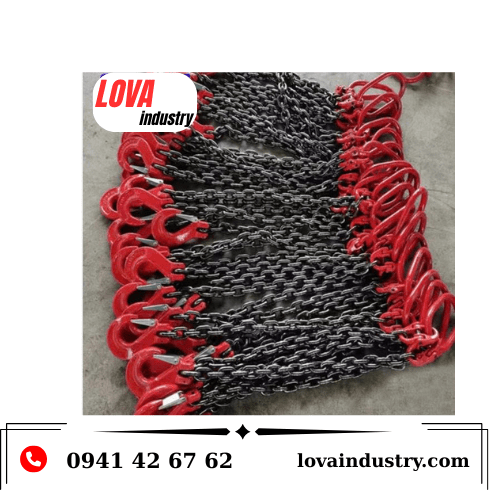 sling xích cẩu hàng 4 chân xích dài 10m