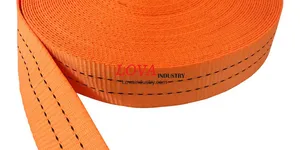 Dây Đai Vải Dệt Polyester Bản 35mm Màu Cam