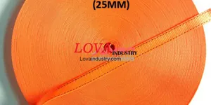 Dây Đai Vải Dệt Polyester Bản 25mm Màu Cam