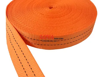 Dây Đai Vải Dệt Polyester Bản 35mm Màu Cam