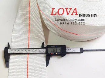 Dây đai polyester cường lực bản 10cm màu trắng