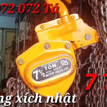 Pa lăng xích kéo tay nhật bãi 7 Tấn