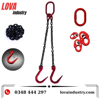 Sling xích cẩu hàng 2 chân ( móc nhọn )