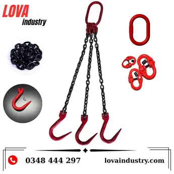 Sling xích cẩu hàng 3 chân ( móc nhọn )