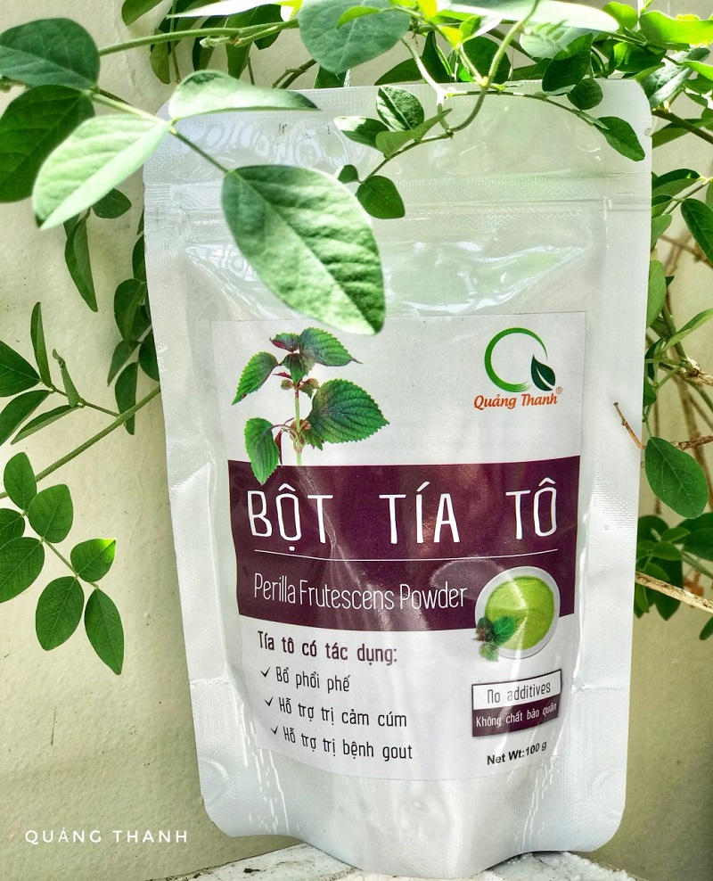 Bột Tía Tô nguyên chất Quảng Thanh - an toàn, tiện lợi khi sử dụng. Bột Tía Tô nguyên chất Quảng Thanh - an toàn, tiện lợi khi sử dụng.