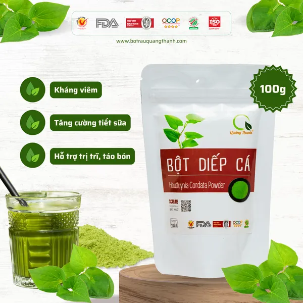 Bột Diếp Cá gói 100g