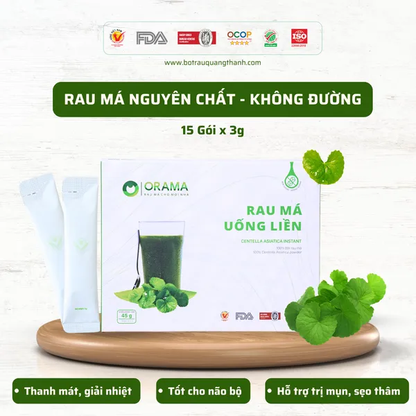 Rau Má Uống Liền ORAMA Không Đường