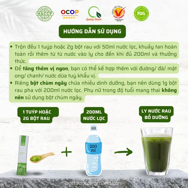 Bột Trà Xanh - Hộp gói nhỏ