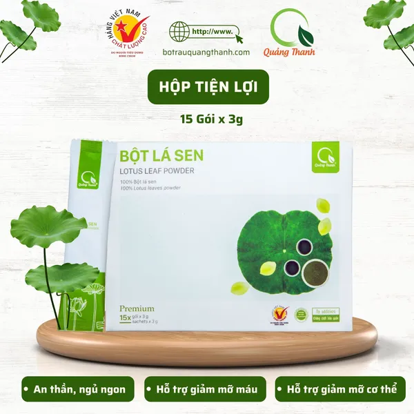 Bột Lá Sen - Hộp gói nhỏ