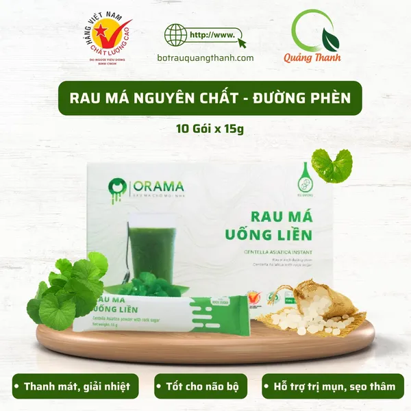 Rau Má Uống Liền ORAMA Có Đường