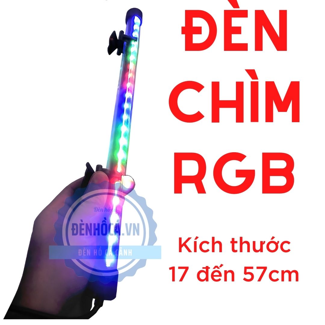 ĐÈN HỒ CÁ CHÌM 17CM 3 MÀU RGB (Denhoca.vn) 