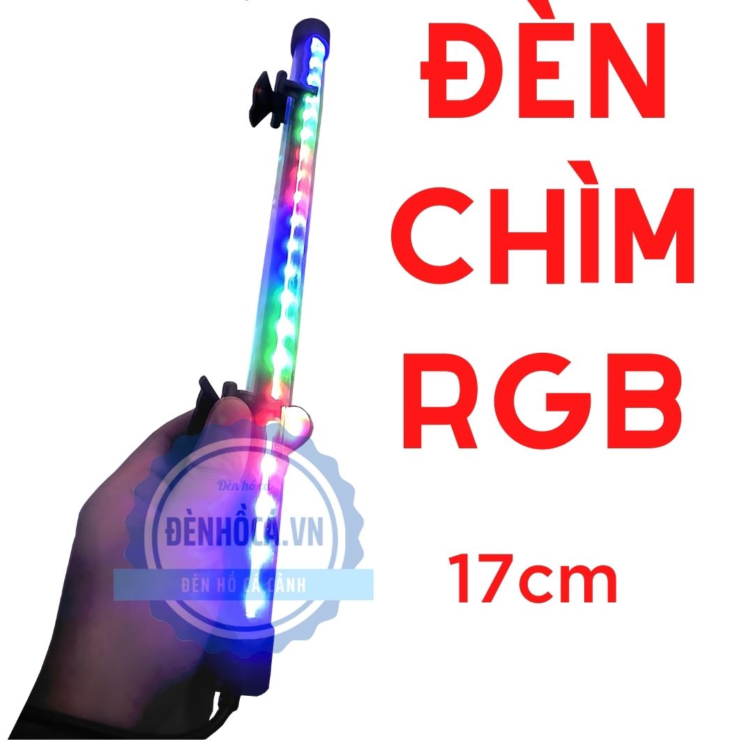 ĐÈN HỒ CÁ CHÌM 17CM 3 MÀU RGB (Denhoca.vn) 