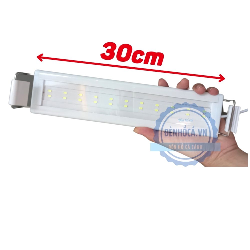 Đèn hồ cá mini 30 đến 40cm loại 2 dãy LED nhỏ gọn, tiết kiệm, an toàn