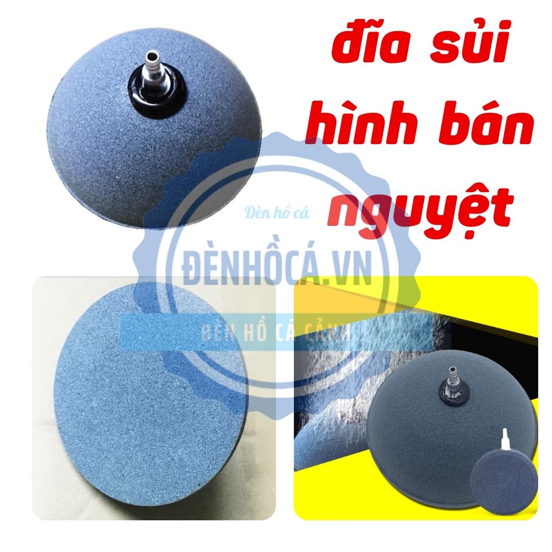 Đĩa sủi oxy hình bán nguyệt cho hồ cá cảnh 8cm