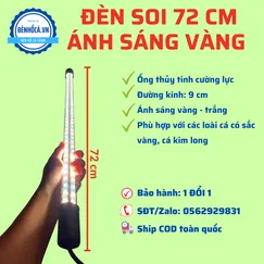 ĐÈN HỒ CÁ 72CM  ÁNH SÁNG VÀNG SOI CÁ SẮC VÀNG – CÁ KIM LONG