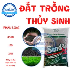 Phân nền thủy sinh, đất thủy sinh SENDA dùng cho hồ thủy sinh 1kg
