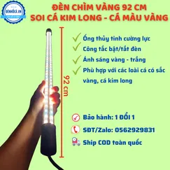 ĐÈN HỒ CÁ 92 CM ÁNH SÁNG VÀNG SOI CÁ SẮC VÀNG – CÁ KIM LONG