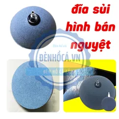 Đĩa sủi oxy hình bán nguyệt cho hồ cá cảnh 8cm