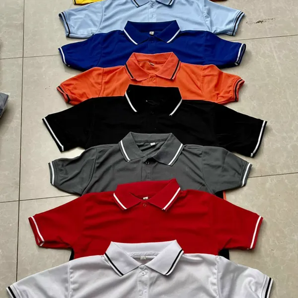 Áo thun cổ trụ bo lật dệt SG-17