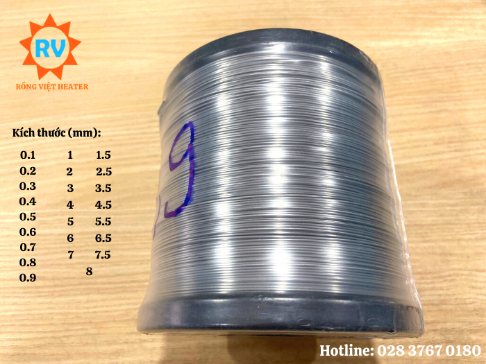 Dây điện trở tròn OCr25Al5 Dây điện trở tròn OCr25Al5