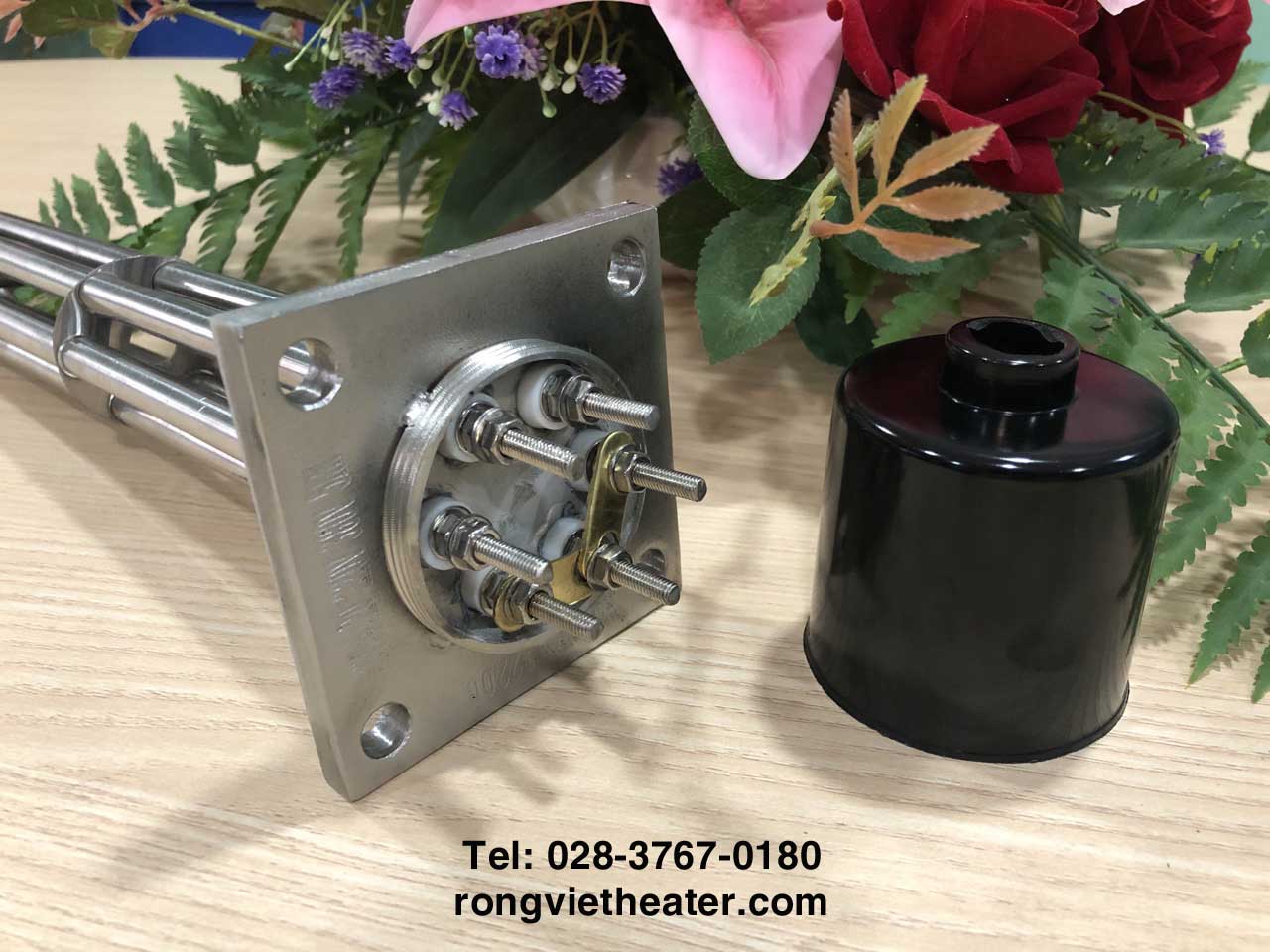 Điện trở đun nước mặt bích vuông 90*U300/220V*380V/3000W Điện trở đun nước mặt bích vuông 90*U300/220V*380V/3000W