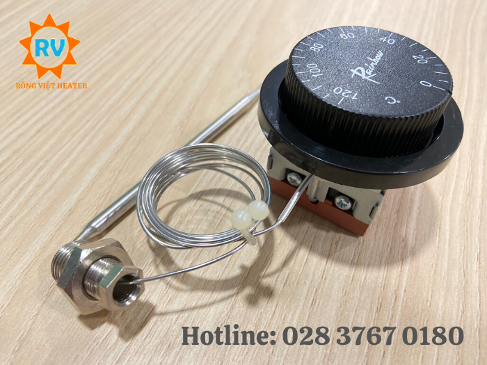 Bộ điều khiển nhiệt độ cơ RAINBOW Korea 120°C 20A 250V Bộ điều khiển nhiệt độ cơ RAINBOW Korea 120°C 20A 250V