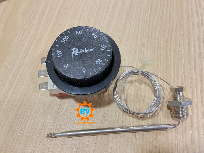 Bộ điều khiển nhiệt độ cơ RAINBOW Korea 120°C 20A 250V Bộ điều khiển nhiệt độ cơ RAINBOW Korea 120°C 20A 250V