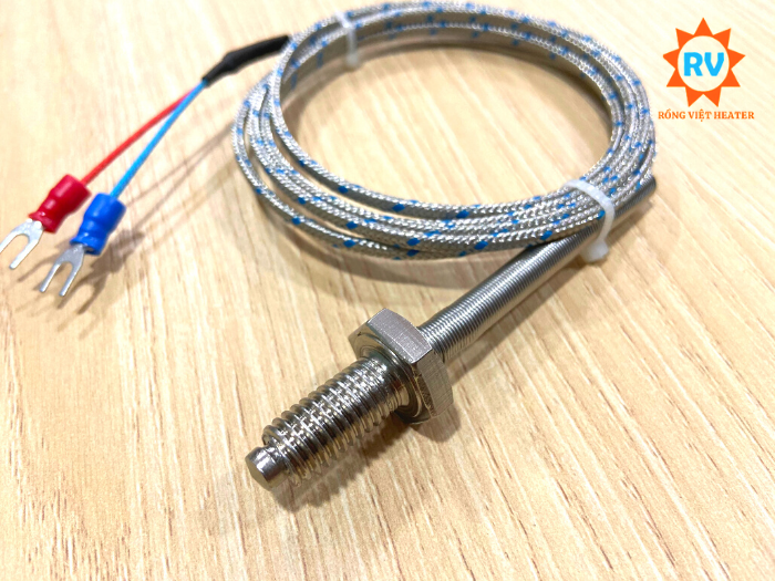 Cảm biến nhiệt độ loại K tốt M10 ra dây 1.5m Cảm biến nhiệt độ loại K tốt M10 ra dây 1.5m