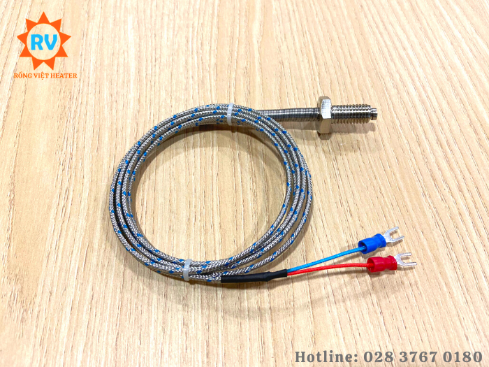 Cảm biến nhiệt độ loại K tốt M10 ra dây 1.5m Cảm biến nhiệt độ loại K tốt M10 ra dây 1.5m
