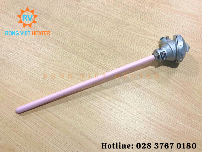 Can Nhiệt K Vỏ Sứ 1200 C Can Nhiệt K Vỏ Sứ Ø16*400