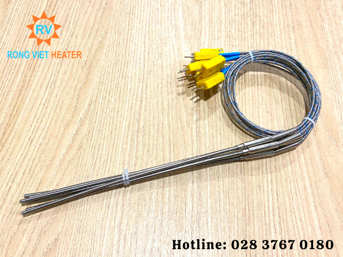 Đầu Dò Nhiệt Độ K Ra Phích Cắm Ø3.2x250 Đầu Dò Nhiệt Độ K Ra Phích Cắm Ø3.2x250