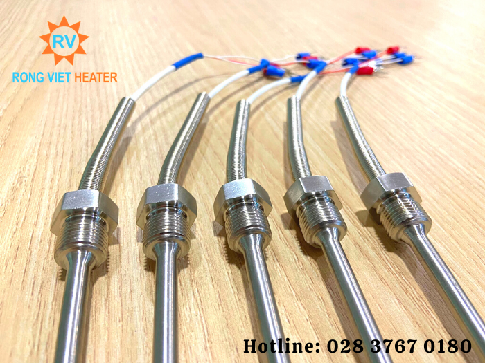 Đầu Dò Nhiệt Độ PT100 Ø6x100 - M14 Đầu Dò Nhiệt Độ PT100 Ø6x100 - M14
