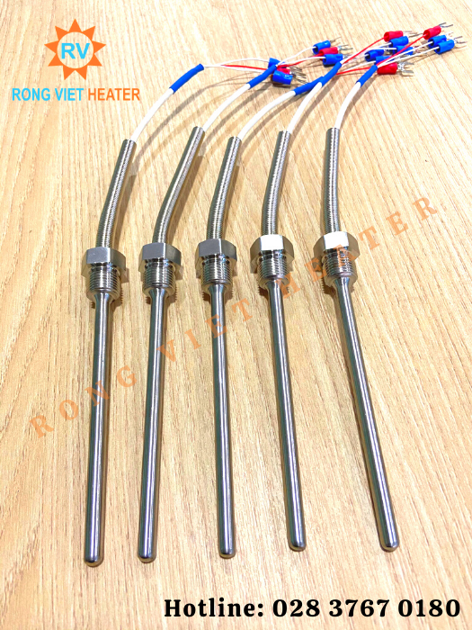 Đầu Dò Nhiệt Độ PT100 Ø6x100 - M14 Đầu Dò Nhiệt Độ PT100 Ø6x100 - M14