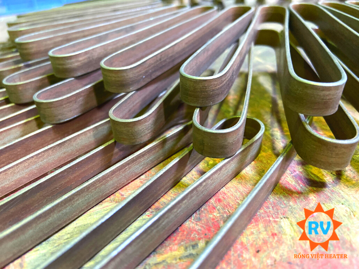 Dây điện trở dẹp OCr25Al5 uốn zíc zắc Dây điện trở dẹp OCr25Al5 uốn zíc zắc