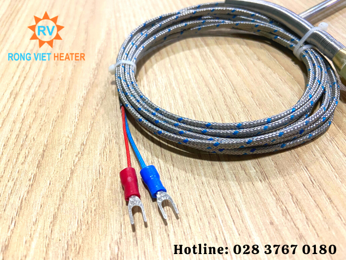 Dây Dò Nhiệt Độ Loại K / Ø6x100 - M13 Dây Dò Nhiệt Độ Loại K / Ø6x100 - M13