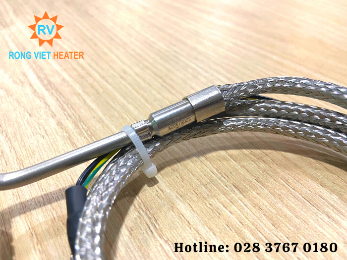 Điện trở 4ly vuông ØT15x50 / 220V 450W Điện trở 4ly vuông ØT15x50 / 220V 450W