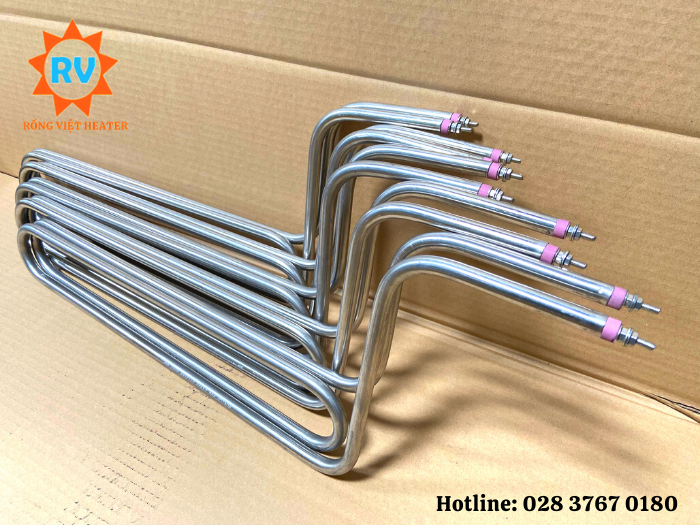 Điện trở đun chì xoắn vòng Ø11*U440 380V 4000W Điện trở đun chì xoắn vòng Ø11*U440 380V 4000W