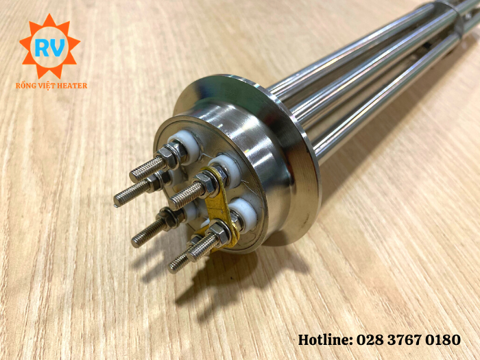 Điện trở đun nước Ferrul đầu 63.5xU450 220V/380V 9KW Điện trở đun nước Ferrul đầu 63.5xU450 220V/380V 9KW