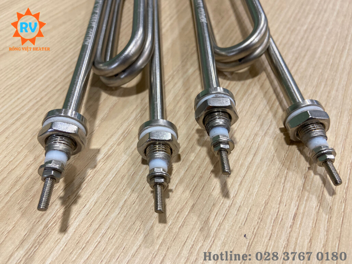 Điện trở đun nước uốn ruột gà Ø8*180*140 220V 3KW Điện trở đun nước uốn ruột gà Ø8*180*140 220V 3KW