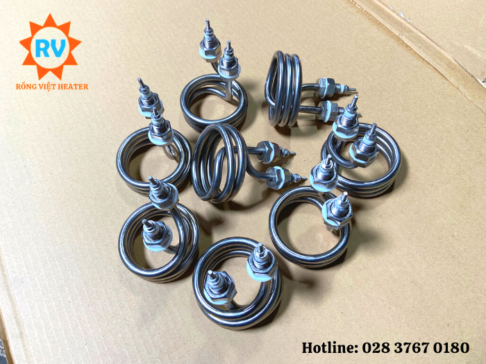 Điện trở đun nước xoắn vòng Ø8xPT65X35 220V 2500W Điện trở đun nước xoắn vòng Ø8xPT65X35 220V 2500W