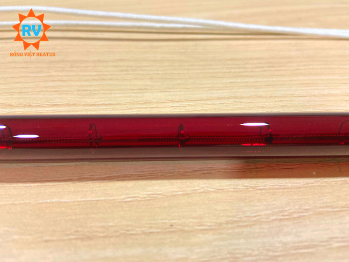 Điện trở halogen màu đỏ Ø12*1000 220V 2000W Điện trở halogen màu đỏ Ø12*1000 220V 2000W