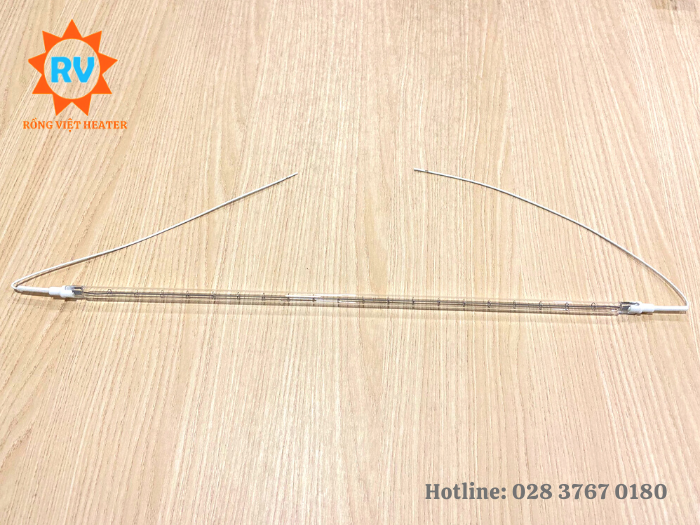 Điện trở halogen màu trắng trong Ø10*490 220V*530W Điện trở halogen màu trắng trong Ø10*490 220V*530W