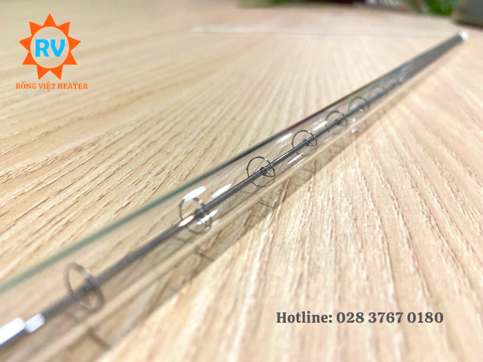 Điện trở halogen màu trắng trong Ø10*490 220V*530W Điện trở halogen màu trắng trong Ø10*490 220V*530W