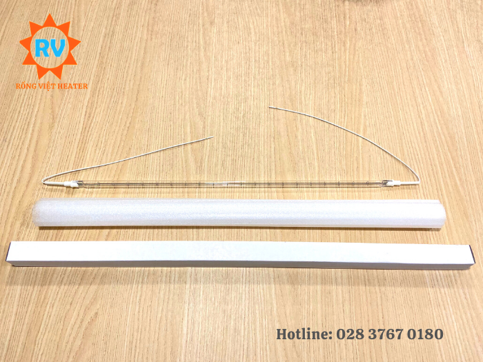 Điện trở halogen màu trắng trong Ø10*490 220V*530W Điện trở halogen màu trắng trong Ø10*490 220V*530W