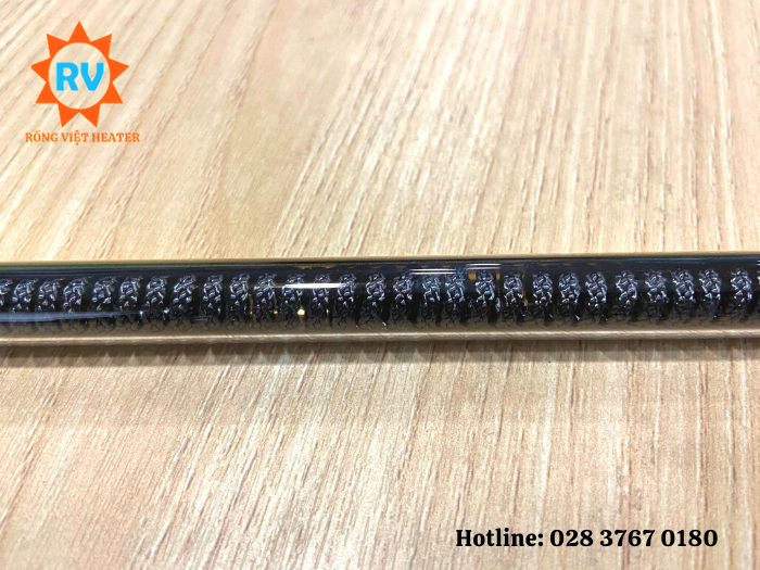 Điện trở halogen mạ vàng Ø12x520 220V 1200W Điện trở halogen mạ vàng Ø12x520 220V 1200W