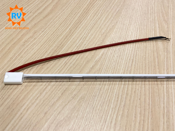 Điện trở halogen màu trắng nữa trong nữa đục Ø10*900/220V*1200W Điện trở halogen màu trắng nữa trong nữa đục Ø10*900/220V*1200W