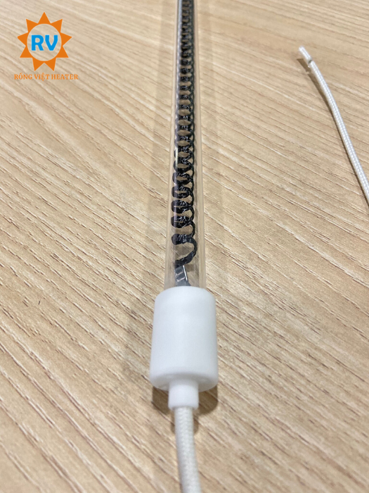 Điện trở halogen màu trắng trong Ø12*600/220V*1000W Điện trở halogen màu trắng trong Ø12*600/220V*1000W