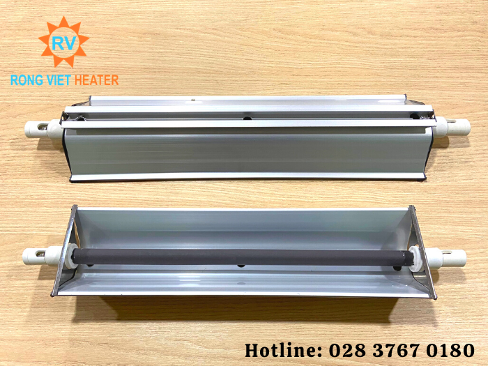 Điện Trở Máng Sứ Đen Ø18x400 / 220V - 1KW Điện Trở Máng Sứ Đen Ø18x400 / 220V - 1KW