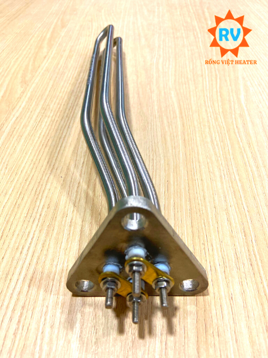 Điện trở đun nước mặt bích tam giác 100*12*U330 380V 2300W Điện trở đun nước mặt bích tam giác 100*12*U330 380V 2300W